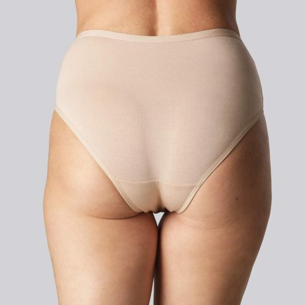 Bambus tai trusse i beige til kvinder