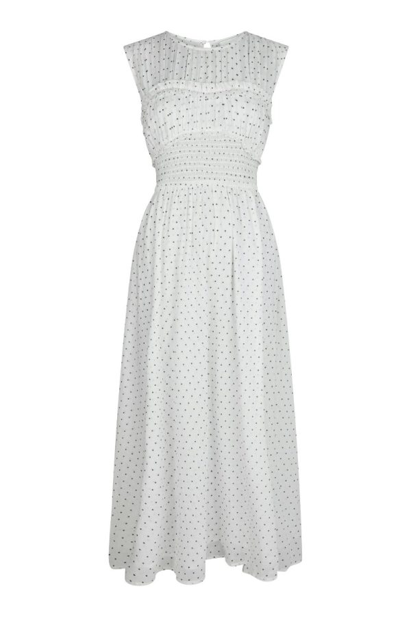 Neo Noir - Kjole - Myrna Dot Dress - White