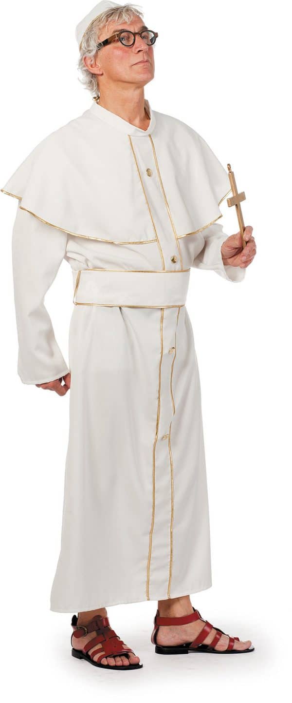 Pave Kostume Hvid/Guld