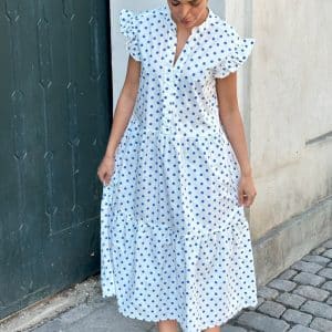 Continue - Kjole - Bea Blue Dot - Blue Dot