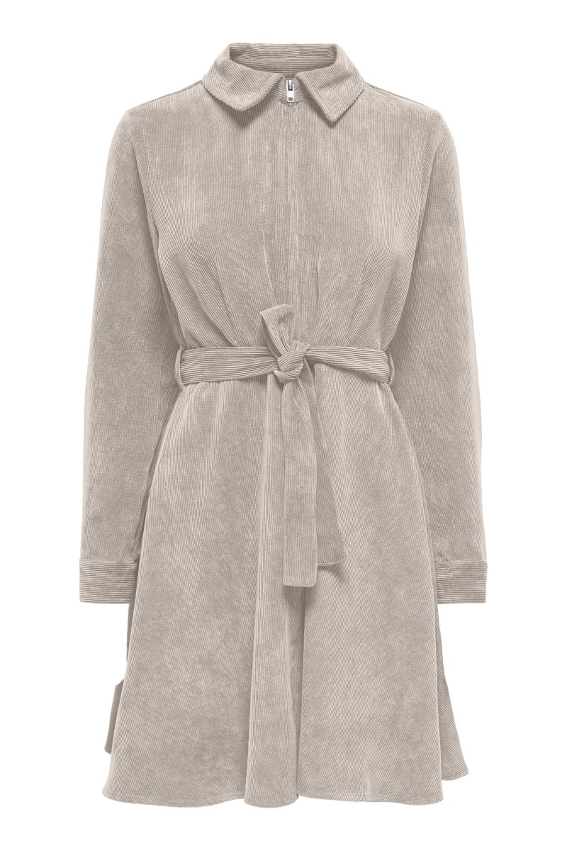 JDY - Kjole - Ohio L/S Dress - Pumice Stone