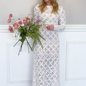 Loved by Lykke - Kjole - LY Flowerly Dress - White