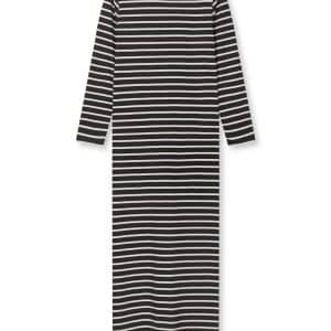 Mads Nørgaard - Kjole - Pablo Morgan Dress - Black/Vanilla Ice