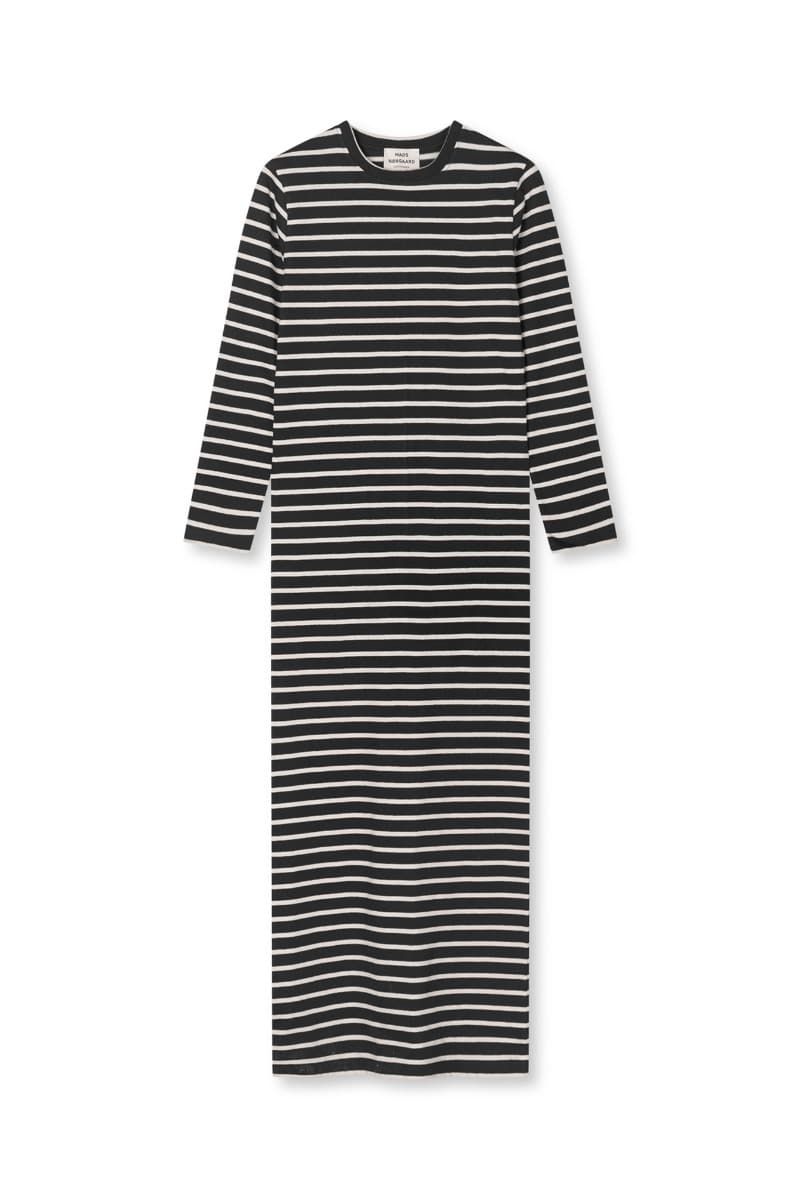 Mads Nørgaard - Kjole - Pablo Morgan Dress - Black/Vanilla Ice