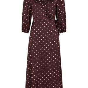 Neo Noir - Kjole - Malinga Dot Dress - Wine