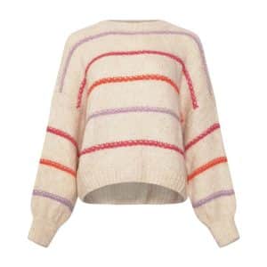 Noella - Strik - Kalita Knit - Oyster Berry Stripe