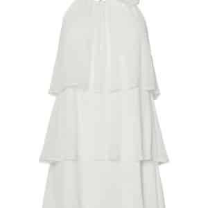 Pieces - Kjole - Clara Sl Short Layred Dress - Bright White