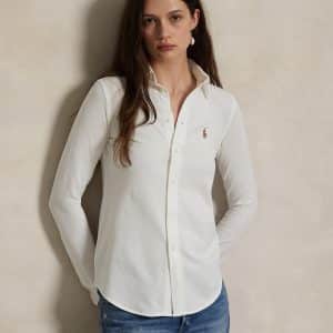 Knit Cotton Oxford Shirt