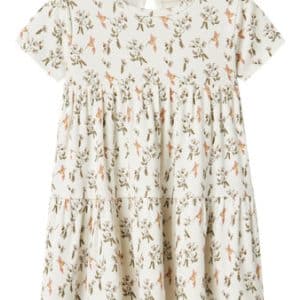 LIL ATELIER Rib Kjole Lavo Coconut Milk Humming Bird