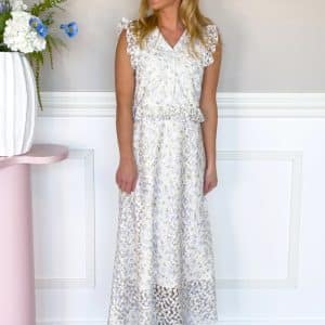 Loved by Lykke - Kjole - Christina Dress - Blue Flowers