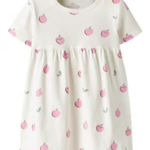 NAME IT Kjole Vandora Cloud Dancer Apples