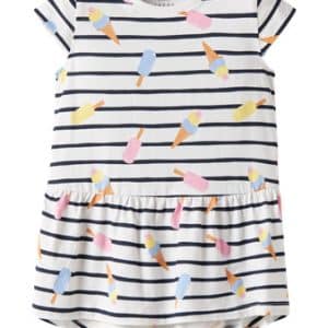 NAME IT Kjole Vigga Bright White Ice