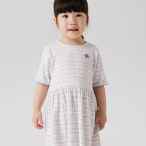 NAME IT T-shirt Kjole Fiona Bright White Stripes