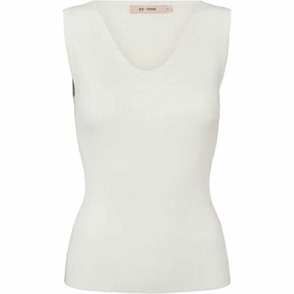 RUE de FEMME Galatea strik top - Hvid