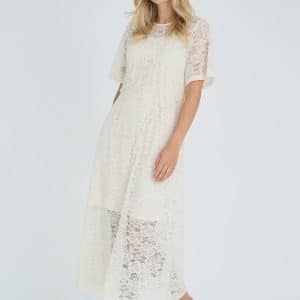 A-View - Kjole - Maude Dress - Off white (Levering slut januar)
