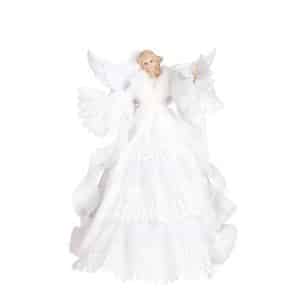 Engel klædt i hvidt 41 cm høj